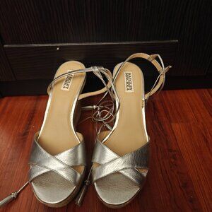 Silver Badgley Mischka Sandals